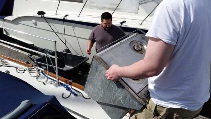 Sailing Family Preparing to Cruise - Mosaic Voyage - Force Ten Stove Install