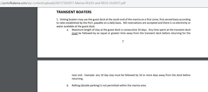 Port of Kalama Transient Boater Info