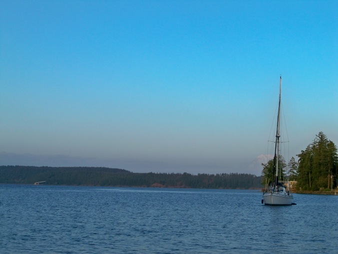 Captain Musick sitting at anchor in Oro Bay