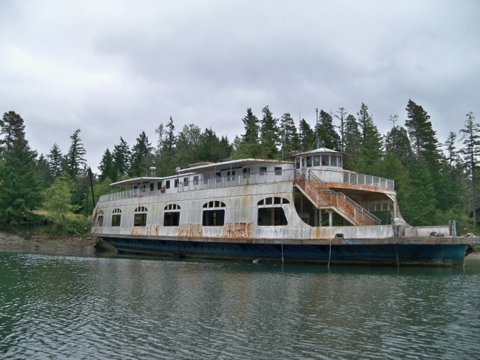 Dilapidated Ferry Boat inside Oro Bay