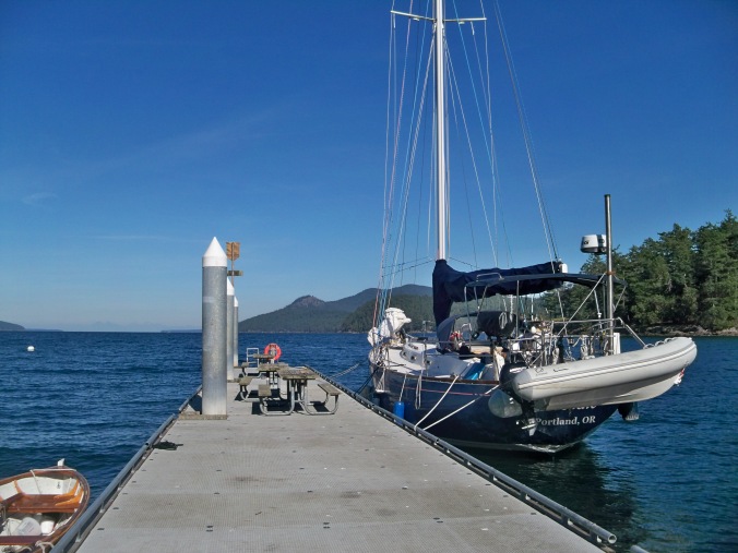 Jones Island Marine State Park Docks in the San Juan Islands Fall 2019